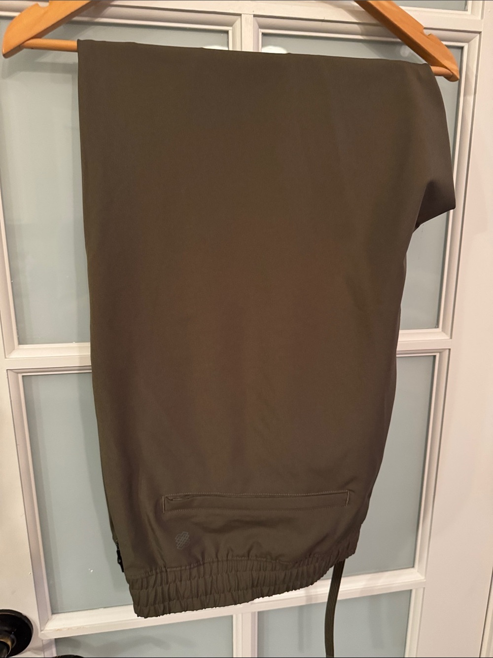 FLX Men's Olive Brown Hybrid Pants with Elastic Hem
